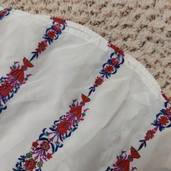 Sundance Mixed Print Striped Embroidered Floral Dress Women’s S Bohemian - Picture 16 of 16